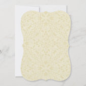 Eerste Heilige Communie Engel Ecru Kant Uitnodigin Kaart (Achterkant)