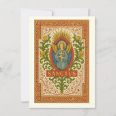Eerste Heilige Communie Engel Sanctus Kaart (Voorkant)