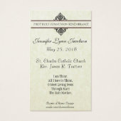 Eerste Heilige Communie Engelen Eucharistie Jezus Visitekaartje (Achterkant)