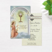 Eerste Heilige Communie Engelen Eucharistie Jezus Visitekaartje (Bureau)