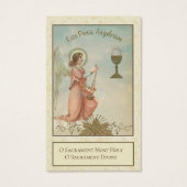 EERSTE HEILIGE COMMUNIE ENGELEN EUCHARISTIE VISITEKAARTJE (Voorkant)