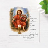Eerste Heilige Communie Eucharistische herinnering Visitekaartje (Bureau)