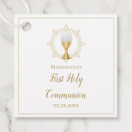 Eerste Heilige Communie Favor Tags Bedankjes Labels