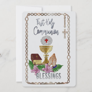 Eerste Heilige Communie Feestdagenkaart