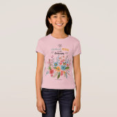 Eerste Heilige Communie Floral Kinderen | T-shirt (Voorkant volledig)