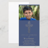 Eerste Heilige Communie Foto Kaart, Aangepaste Uit (Voorkant / Achterkant)