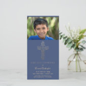 Eerste Heilige Communie Foto Kaart, Aangepaste Uit (Staand voorkant)