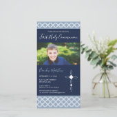 Eerste Heilige Communie Foto Kaart - Uitnodiging v (Staand voorkant)