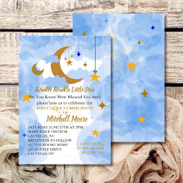 Eerste Heilige Communie Foto Twinkle Little Star Kaart