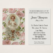 EERSTE HEILIGE COMMUNIE  GEBED HEILIGE KAART (Voorkant /achterkant)