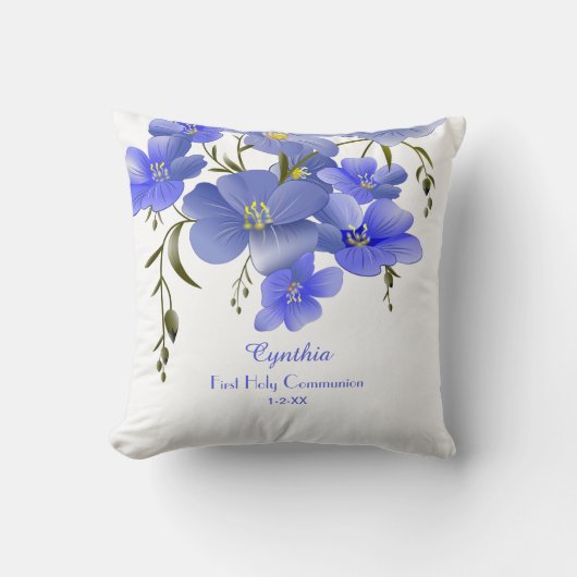 Eerste Heilige Communie, gepersonaliseerd Kussen (Voorkant)
