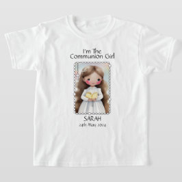 Eerste Heilige Communie - Girls Afbeelding Option  T-shirt