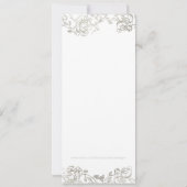 Eerste Heilige Communie Gouden Bloem Kaart (Achterkant)