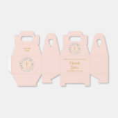 Eerste Heilige Communie Greenery Garland Blush Pin Bedankdoosjes (Uitgevouwen)