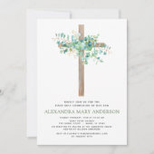 Eerste Heilige Communie Greenery Sage Eucalyptus I Kaart (Voorkant)