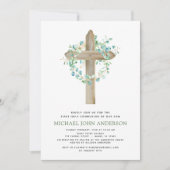 Eerste Heilige Communie Greenery Sage Eucalyptus I Kaart (Voorkant)