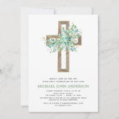 Eerste Heilige Communie Greenery Sage Eucalyptus I Kaart (Voorkant)