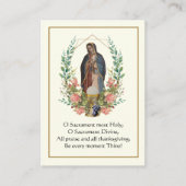 Eerste Heilige Communie Guadalupe Prayer Visitekaartje (Voorkant)