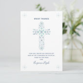 Eerste Heilige Communie Hartelijk dank - Aangepast Bedankkaart (Staand voorkant)