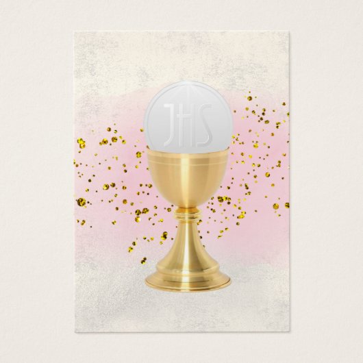 Eerste Heilige Communie herinneringskaart Visitekaartje (Voorkant)