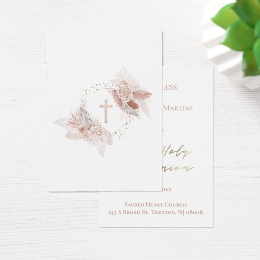 Eerste Heilige Communie herinneringskaart Visitekaartje (Bureau)