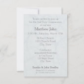 Eerste Heilige Communie in blauwe uitnodiging (Achterkant)