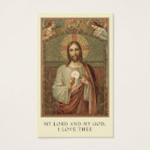 EERSTE HEILIGE COMMUNIE JEZUS ENGELEN HEILIGE KAAR VISITEKAARTJE (Voorkant)