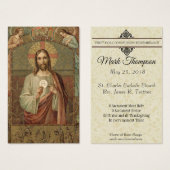 EERSTE HEILIGE COMMUNIE JEZUS ENGELEN HEILIGE KAAR VISITEKAARTJE (Voorkant /achterkant)