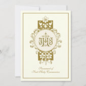 Eerste Heilige Communie Jezus Eucharistie Kaart (Voorkant)