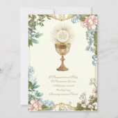 Eerste Heilige Communie Jezus Eucharistie Kaart (Achterkant)