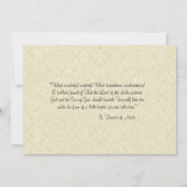 Eerste Heilige Communie Jezus Eucharistie Uitnodig Kaart (Achterkant)