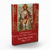 Eerste Heilige Communie Jezus Gastheer Kelk Keepsa Fotoblokken (Links)