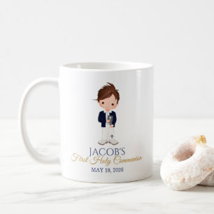 Eerste Heilige Communie jongen Minimalistische Ker Koffiemok