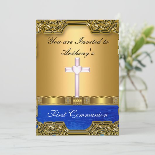 Eerste Heilige Communie Kaart (Staand voorkant)