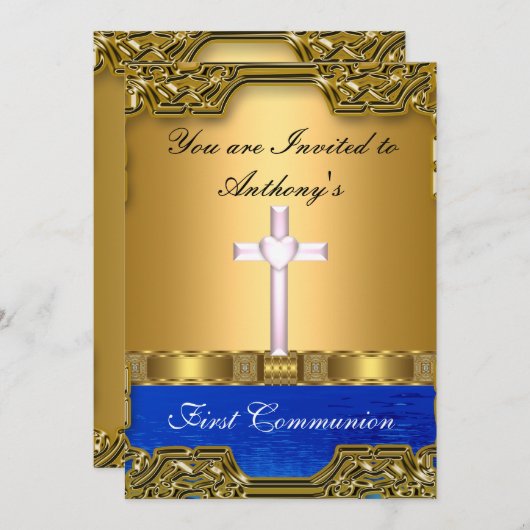 Eerste Heilige Communie Kaart (Voorkant / Achterkant)