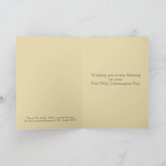 Eerste Heilige Communie Kaart (Binnen)