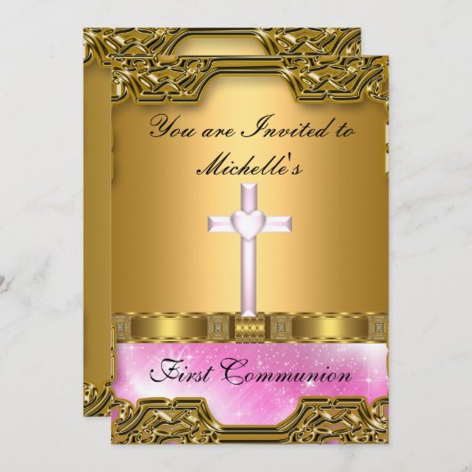 Eerste Heilige Communie Kaart (Voorkant / Achterkant)