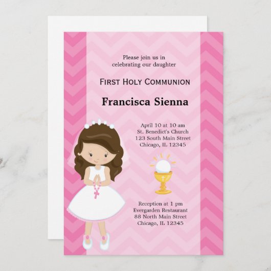 Eerste Heilige Communie Kaart (Voorkant / Achterkant)