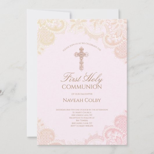 Eerste Heilige Communie Kant Kaart (Voorkant)