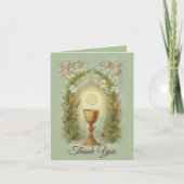 Eerste Heilige Communie Katholiek Dank U Bedankkaart (Voorkant)