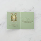 Eerste Heilige Communie Katholiek Dank U Bedankkaart (Binnen)