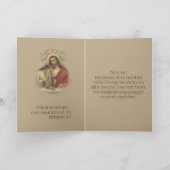 Eerste Heilige Communie Katholiek Dank U Bedankkaart (Binnen)