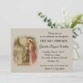 Eerste Heilige Communie Katholiek Kind Jezus Host Kaart (Staand voorkant)