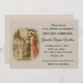 Eerste Heilige Communie Katholiek Kind Jezus Host Kaart (Voorkant / Achterkant)