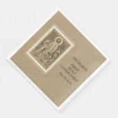 Eerste Heilige Communie Katholiek Kind Jezus Host Servet (Hoek)