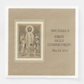 Eerste Heilige Communie Katholiek Kind Jezus Host Servet (Voorkant)