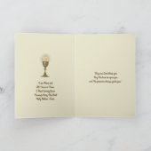 Eerste Heilige Communie Katholiek Traditioneel Kaart (Binnen)