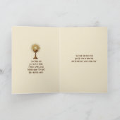 Eerste Heilige Communie Katholiek Traditioneel Kaart (Binnen)