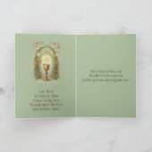 Eerste Heilige Communie Katholiek Traditioneel Kaart (Binnen)