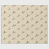 Eerste Heilige Communie Katholieke Bloemen Cadeaupapier (Vlak)